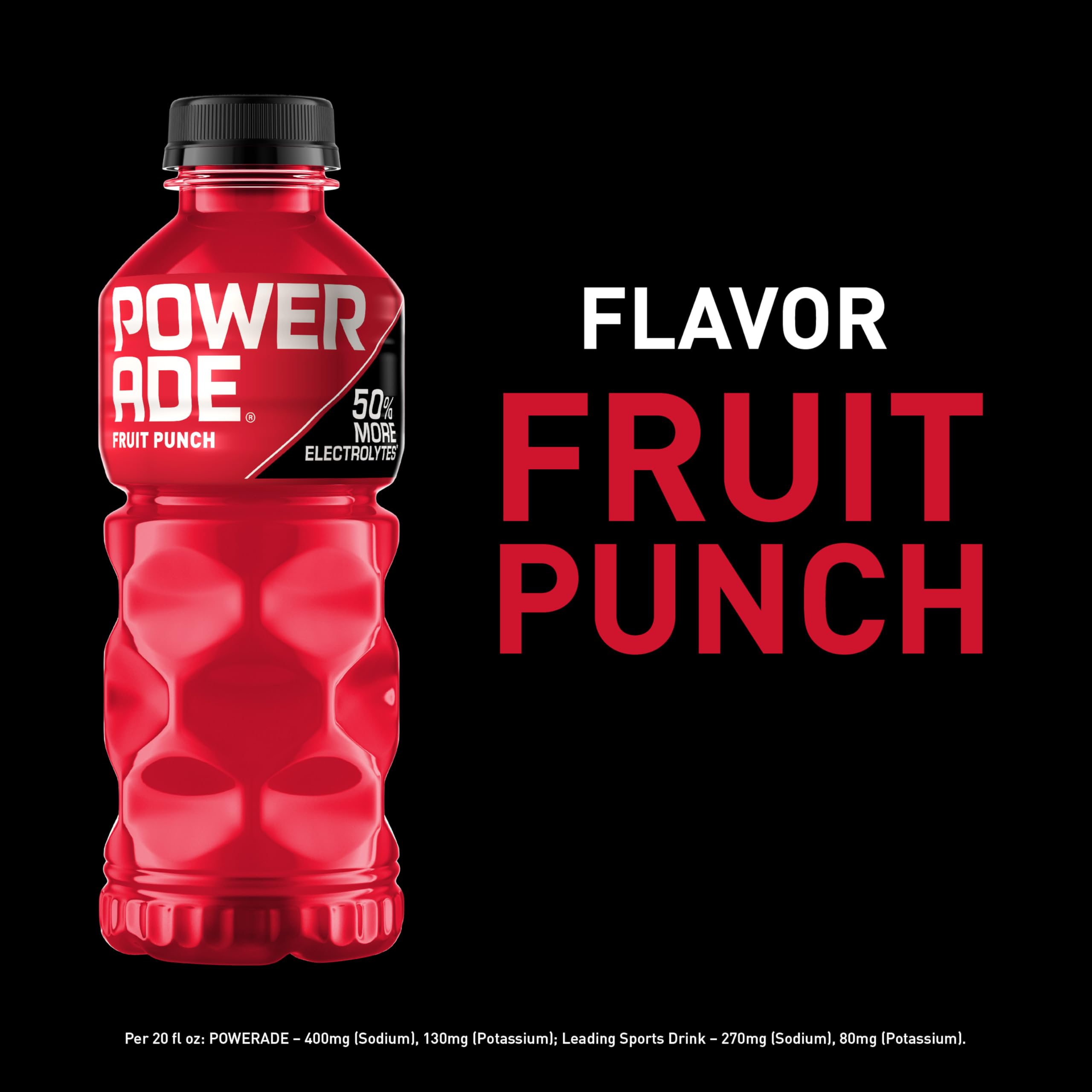 POWERADE Sports Drink Mountain Berry Blast, 20 Ounce can, showcasing vibrant berry colors and branding.