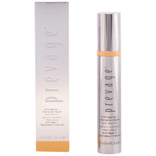 Elizabeth Arden Prevage Anti-Aging Intensive Repair Eye Serum in a sleek bottle, designed for reducing signs of aging around the eyes.