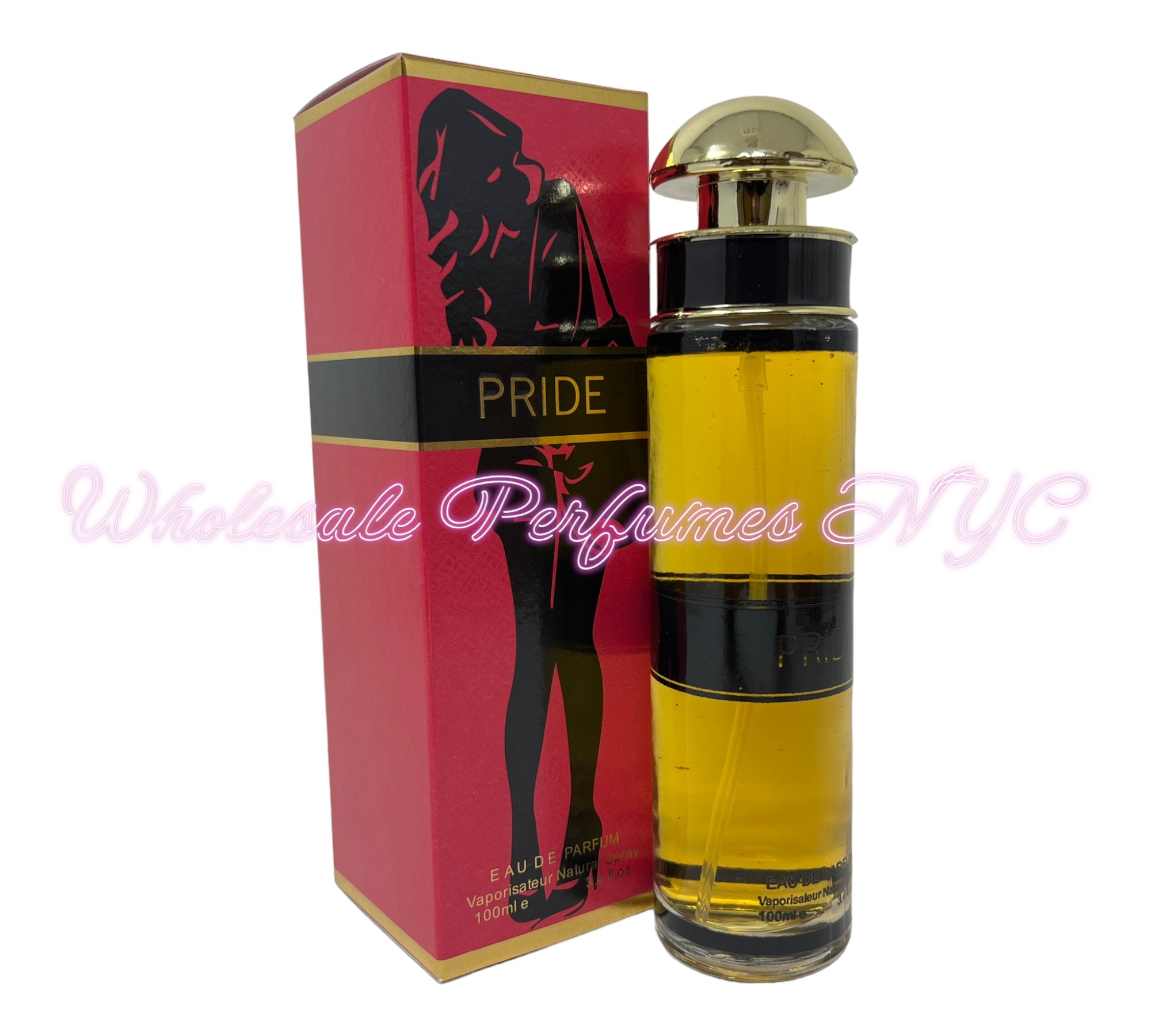 Pride for Women Eau de Parfum Spray by Urban Collection, 3.4oz bottle with elegant design, inspired by Prada's Candy fragrance.