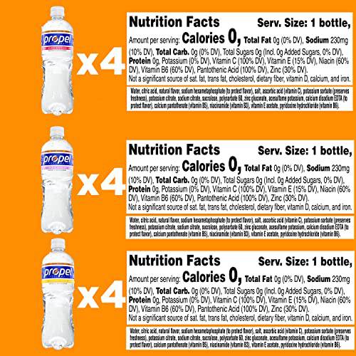 A pack of Propel Kiwi Strawberry flavored water bottles, showcasing the refreshing drink with vibrant kiwi and strawberry graphics.