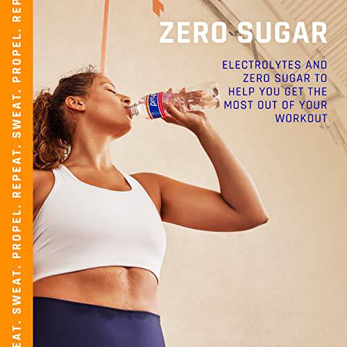 A pack of Propel Kiwi Strawberry flavored water bottles, showcasing the refreshing drink with vibrant kiwi and strawberry graphics.