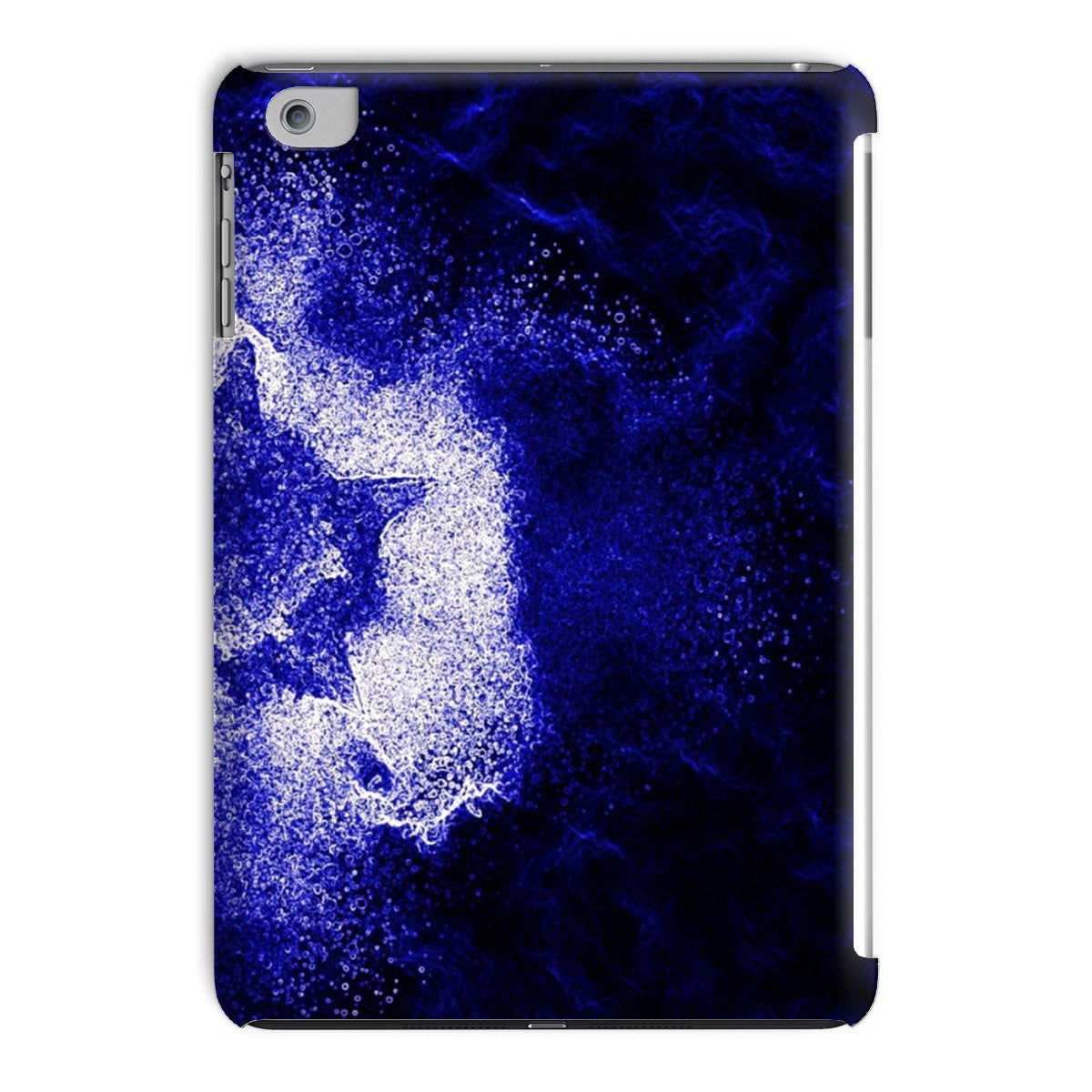 Purple tablet case for iPad, made from durable polycarbonate, snug fit design.