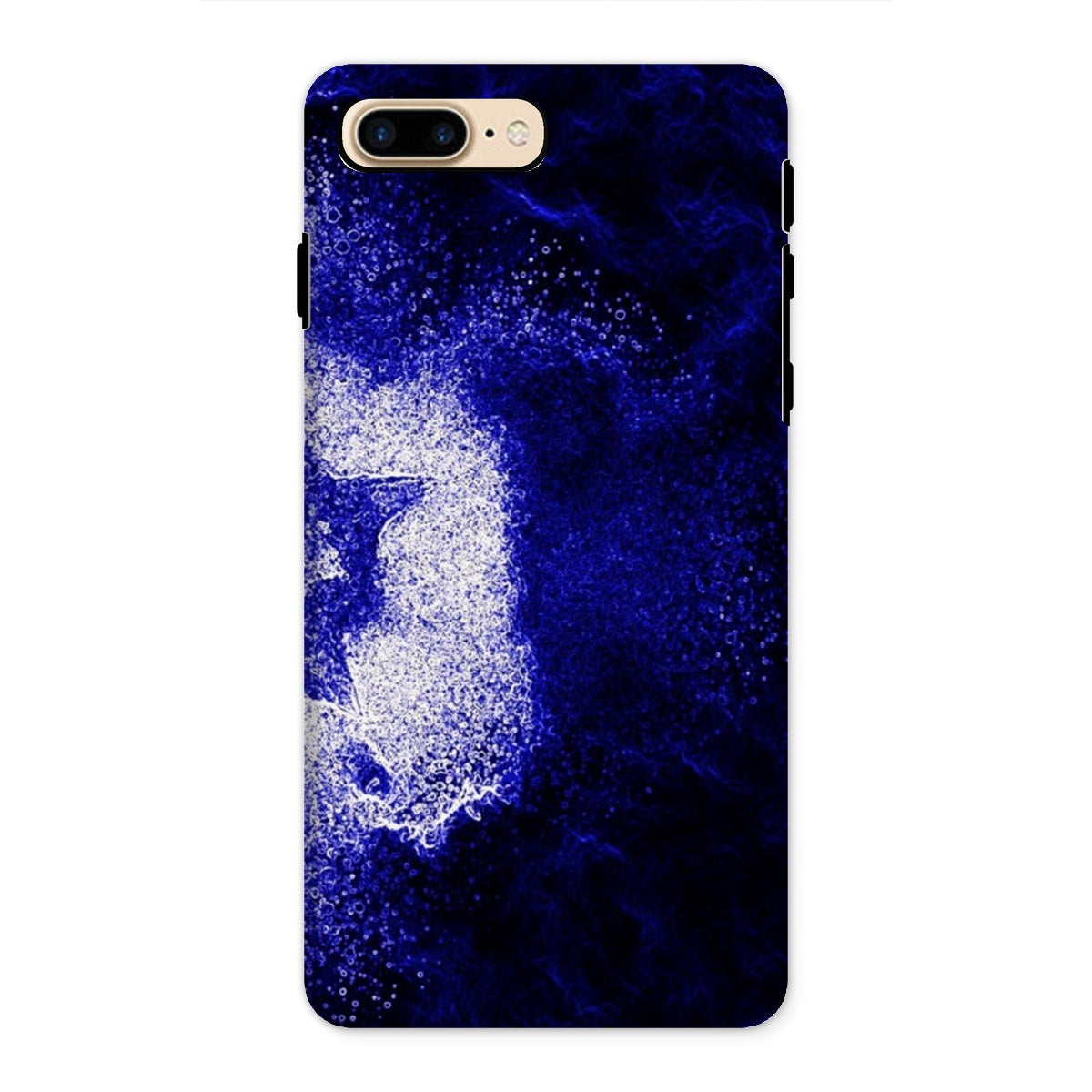 Purple Tough Phone Case featuring dual-layered design with impact-resistant plastic and flexible silicone inner for enhanced protection.