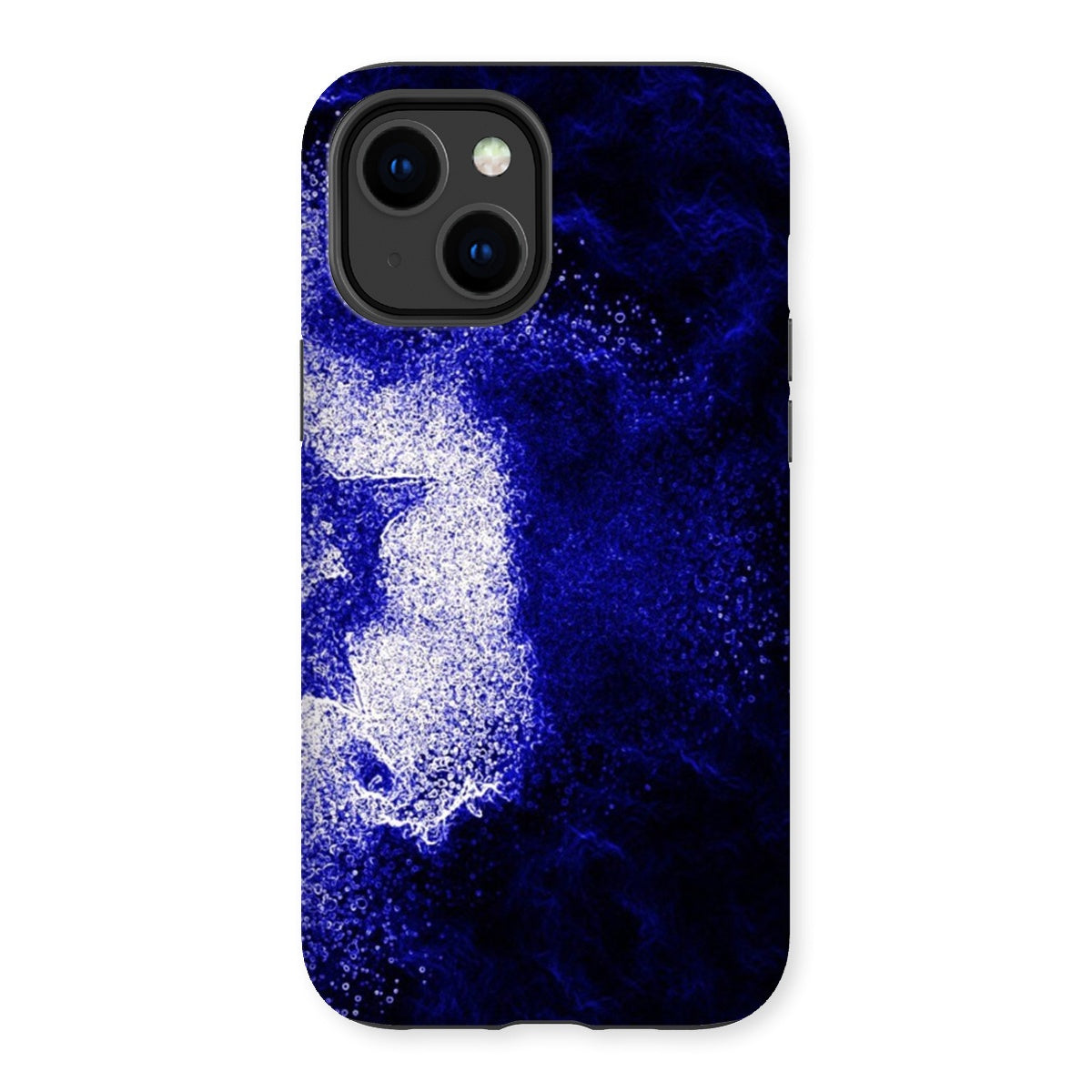 Purple Tough Phone Case featuring dual-layered design with impact-resistant plastic and flexible silicone inner for enhanced protection.