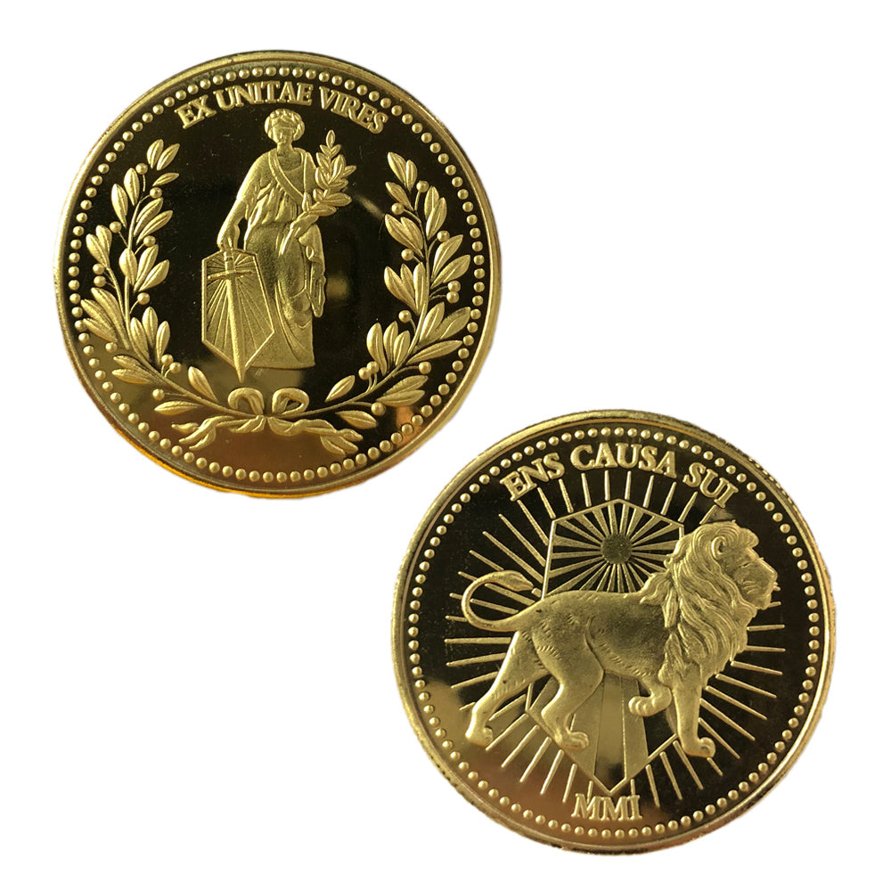 Keanu Reeves Gold Coin featuring intricate design and high-quality copper material, perfect for collectors and fans.