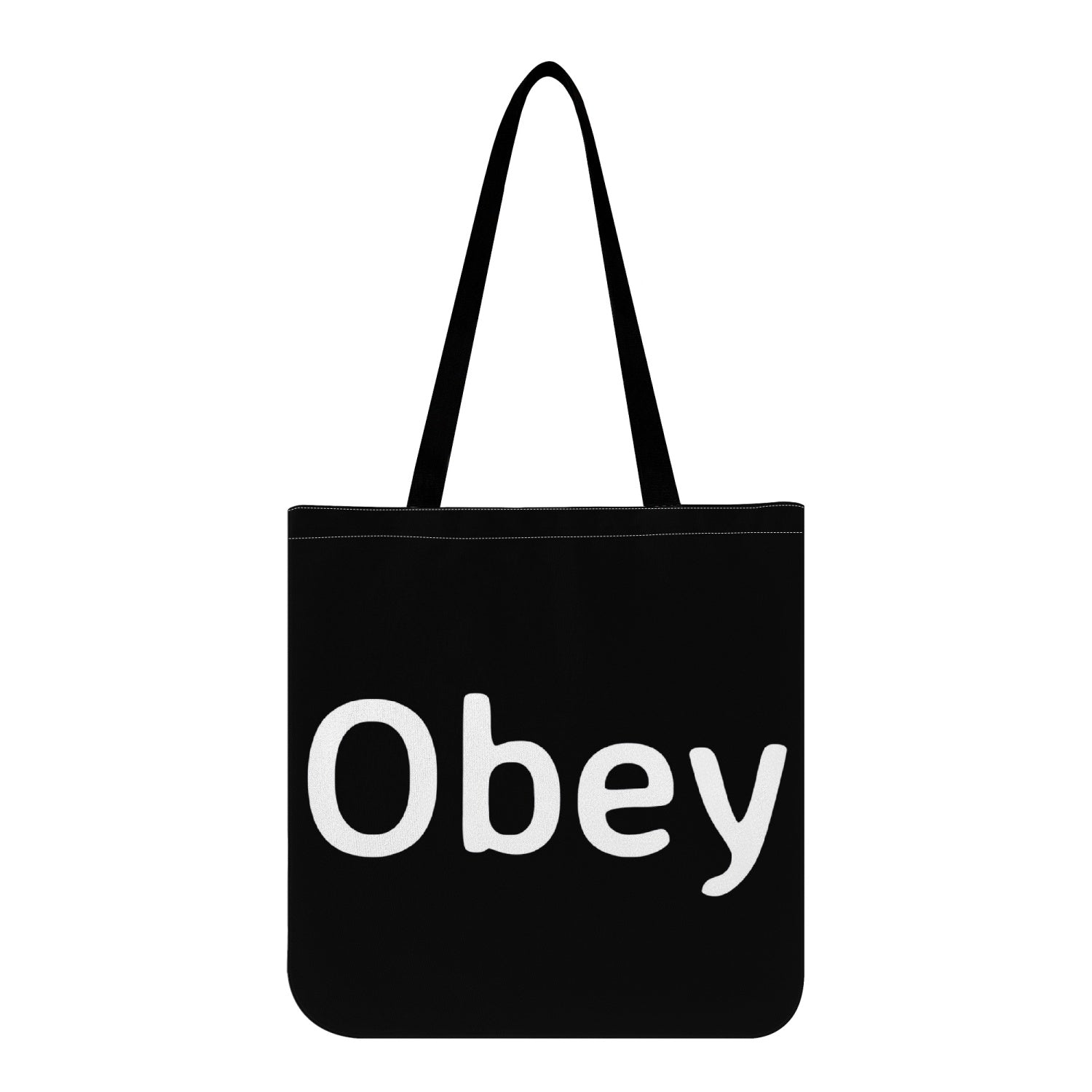 Regular Cloth Tote Bag - Obey featuring durable oxford fabric and long shoulder straps, perfect for everyday use.