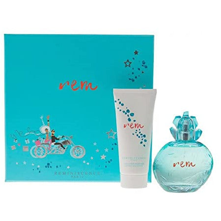 Rem Gift Set featuring 50ml Eau de Toilette and 75ml Body Lotion in elegant packaging.