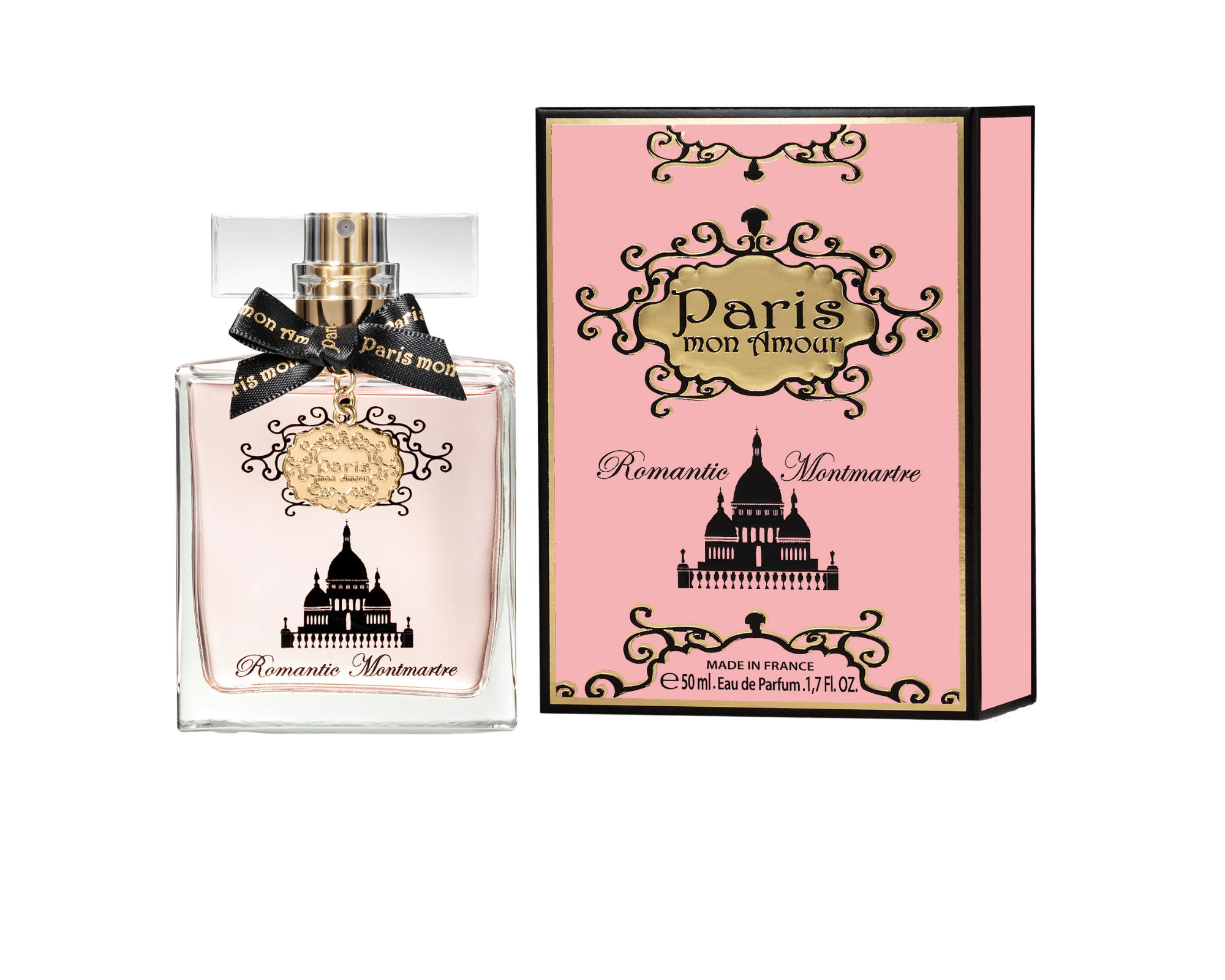 Romantic Montmartre 50 ml perfume bottle with elegant design, showcasing its sensual fragrance blend.