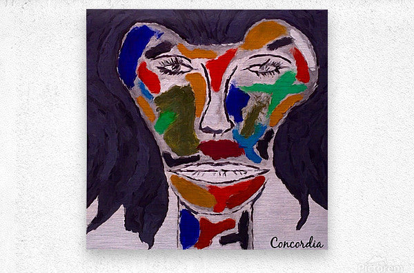 Salvador Concordia artwork featuring vibrant colors and intricate designs, perfect for home decor.