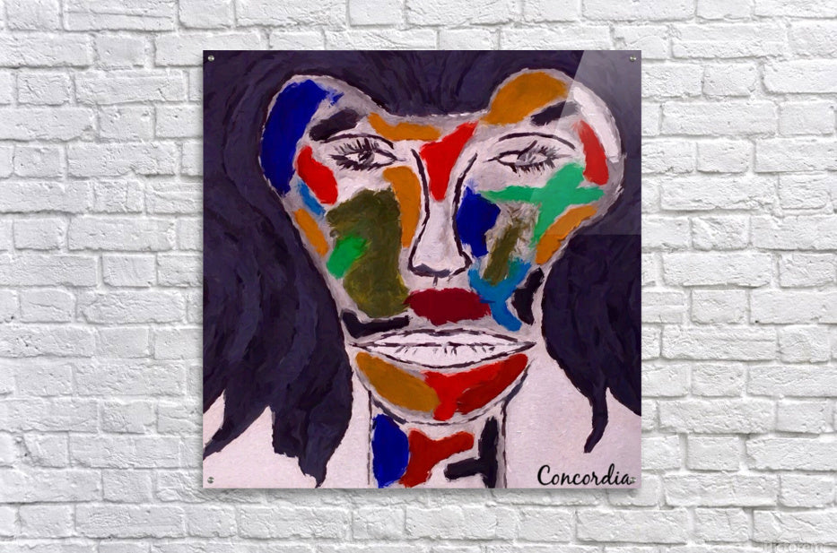 Salvador Concordia artwork featuring vibrant colors and intricate designs, perfect for home decor.