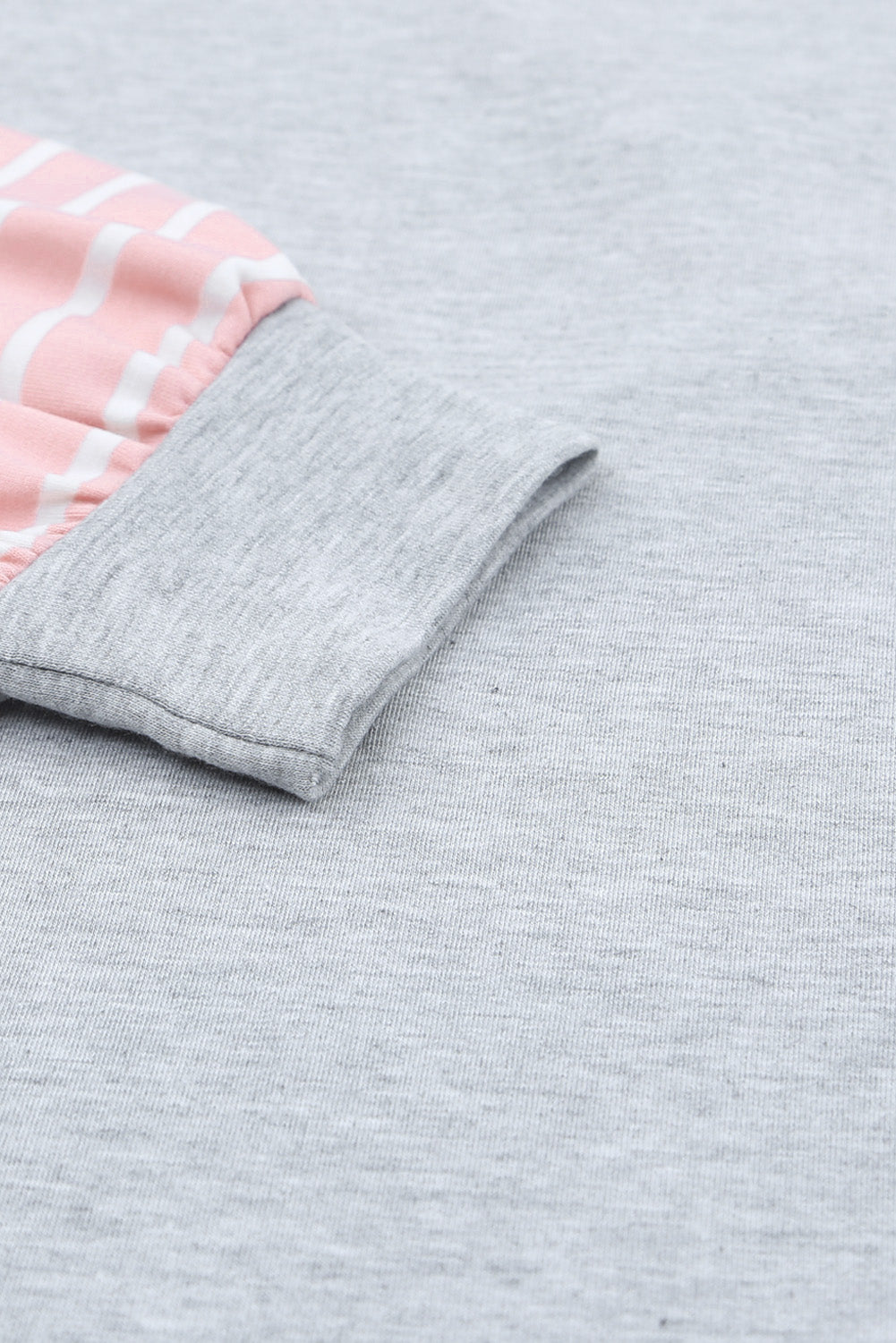 Sky Blue Striped Patchwork Color Block Long Sleeve Top featuring a stylish design with long sleeves and a trendy color block pattern.