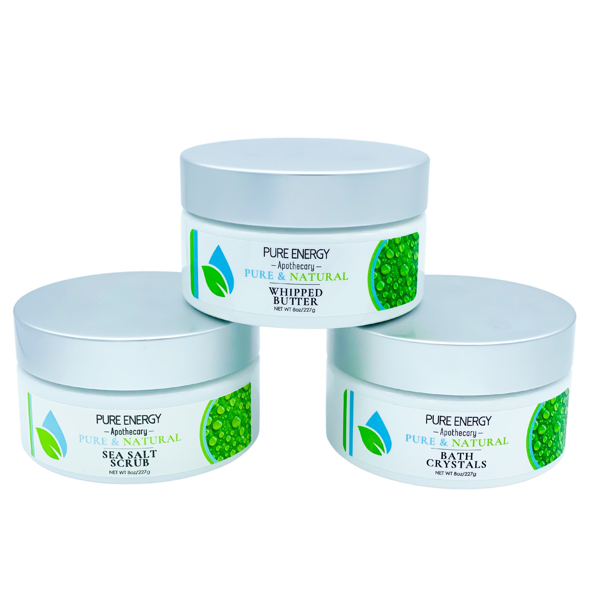 Supreme Sensations Gift Set featuring whipped butter, salt scrub, and bath crystals in a beautifully arranged basket.