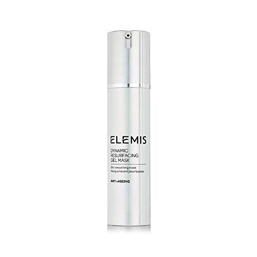 Elemis Tri-Enzyme Resurfacing Gel Mask in a sleek container, showcasing its gel texture and branding.