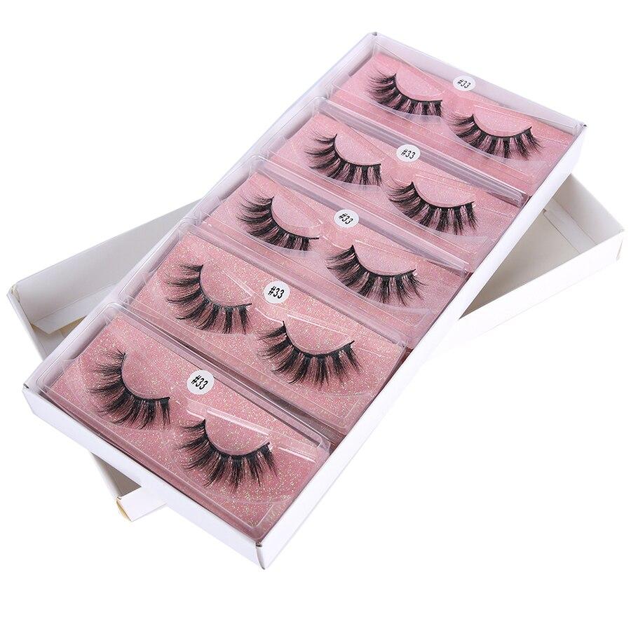 Wholesale 3D Mink Eyelashes in various lengths, showcasing natural look and soft texture, perfect for makeup application.