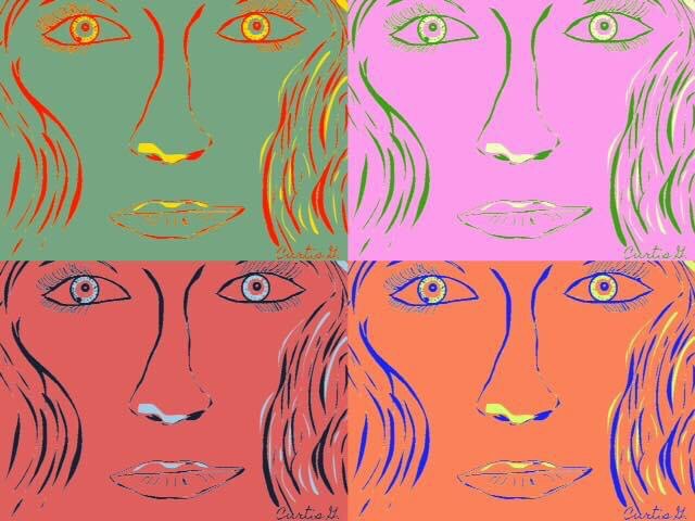 A beautifully crafted 'Woman Goes Pop!' candle in a clear vessel, showcasing its natural soy wax and vibrant scent options.