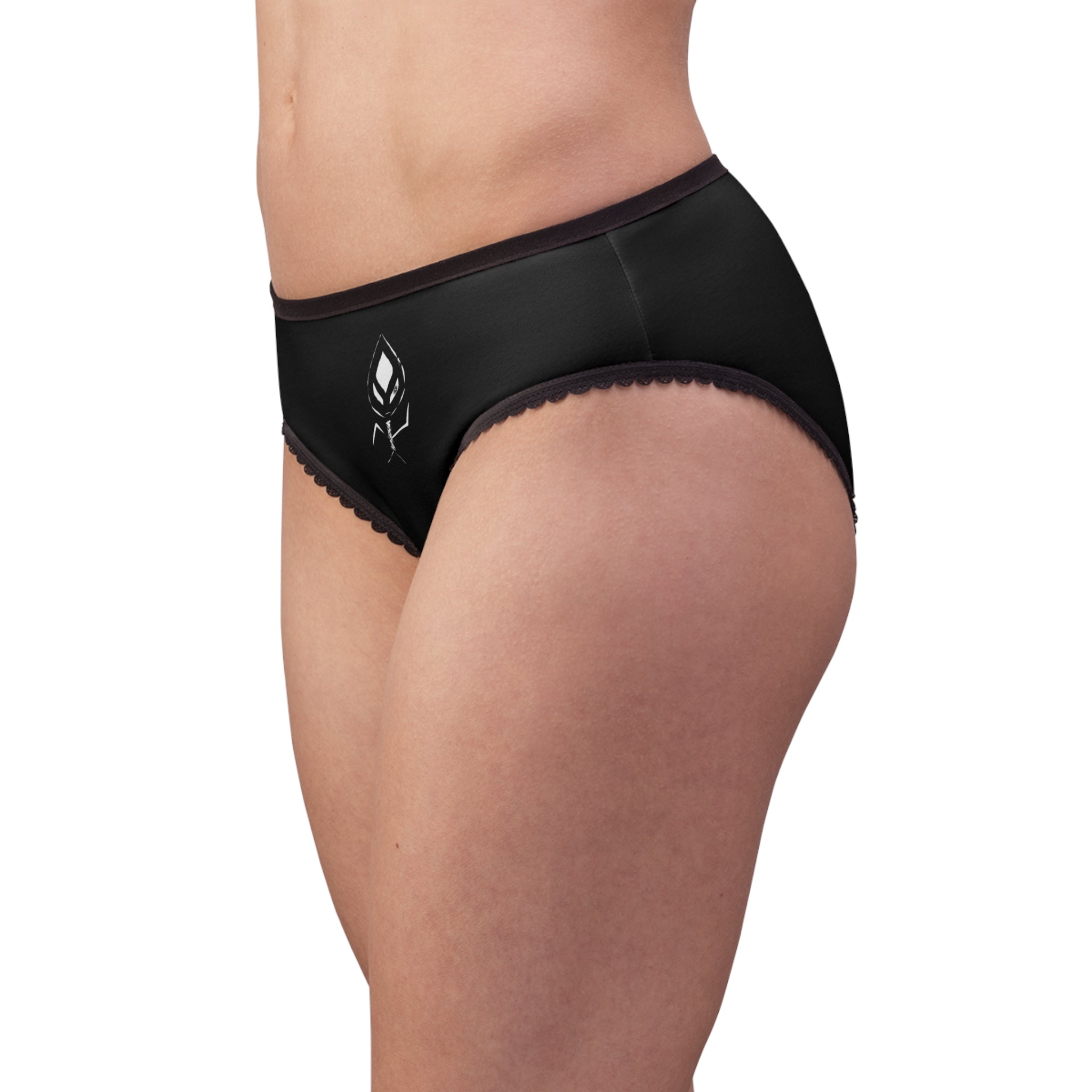 A pair of stylish women's briefs featuring a soft elastic waistband and lightweight fabric, perfect for comfort and self-expression.