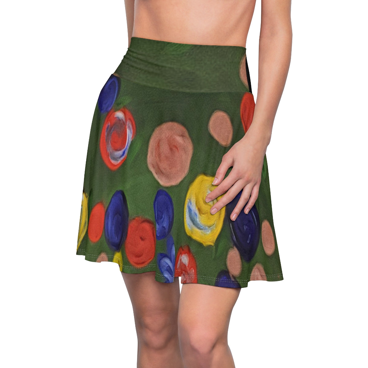 A stylish Women's Skater Skirt featuring a soft touch fabric, versatile fit, and casual design, perfect for everyday wear.