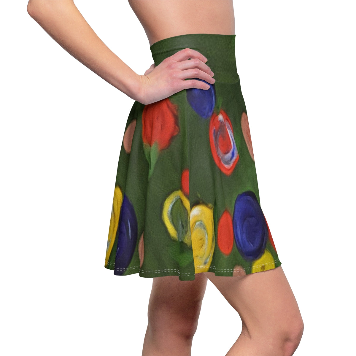 A stylish Women's Skater Skirt featuring a soft touch fabric, versatile fit, and casual design, perfect for everyday wear.