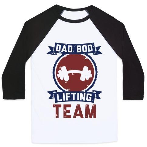 Main DAD BOD LIFTING TEAM UNISEX CLASSIC BASEBALL TEE image