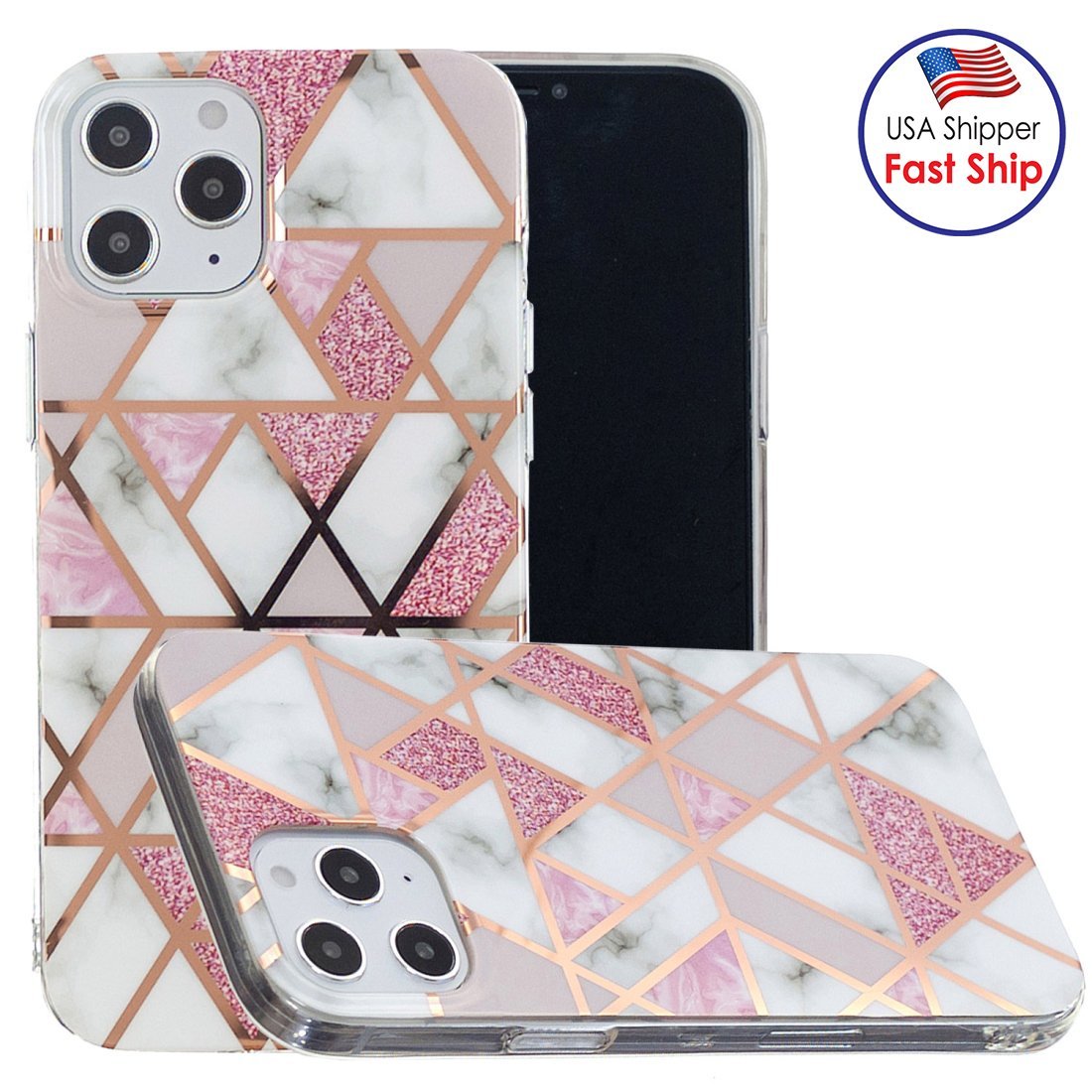 Main AMZER Marble Design Soft TPU Protective Case for iPhone 12 Pro image