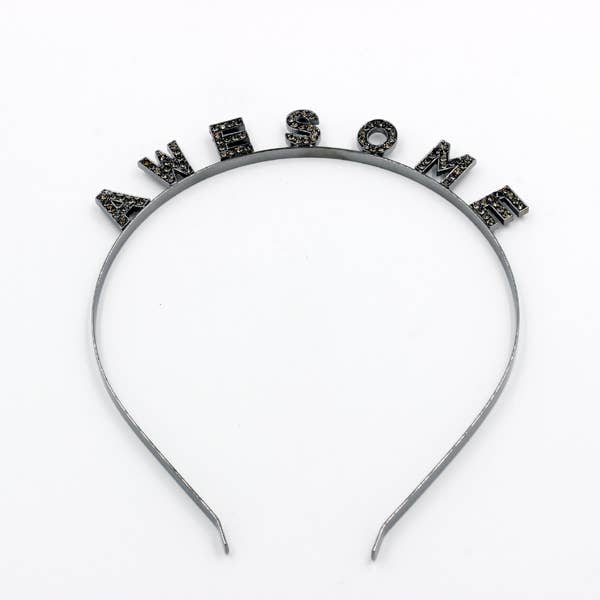 A stylish and lightweight AWESOME HEAD BAND suitable for various hairstyles, perfect for costumes and everyday wear.