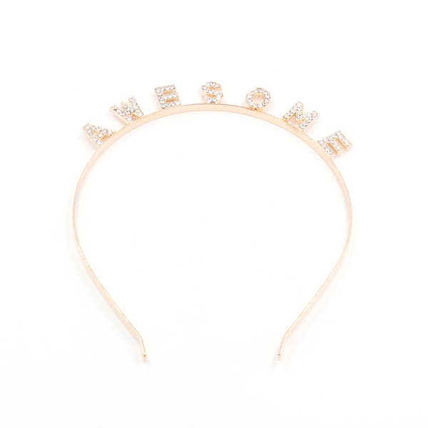 A stylish and lightweight AWESOME HEAD BAND suitable for various hairstyles, perfect for costumes and everyday wear.