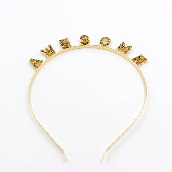 A stylish and lightweight AWESOME HEAD BAND suitable for various hairstyles, perfect for costumes and everyday wear.