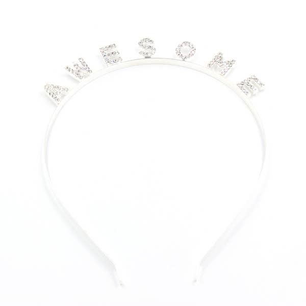 A stylish and lightweight AWESOME HEAD BAND suitable for various hairstyles, perfect for costumes and everyday wear.
