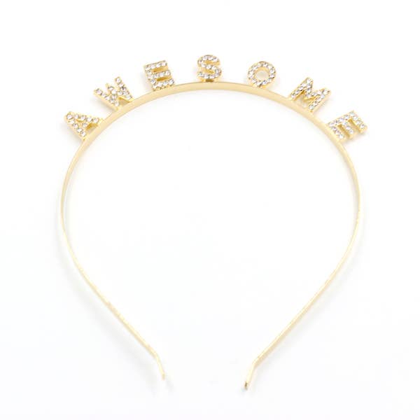 A stylish and lightweight AWESOME HEAD BAND suitable for various hairstyles, perfect for costumes and everyday wear.