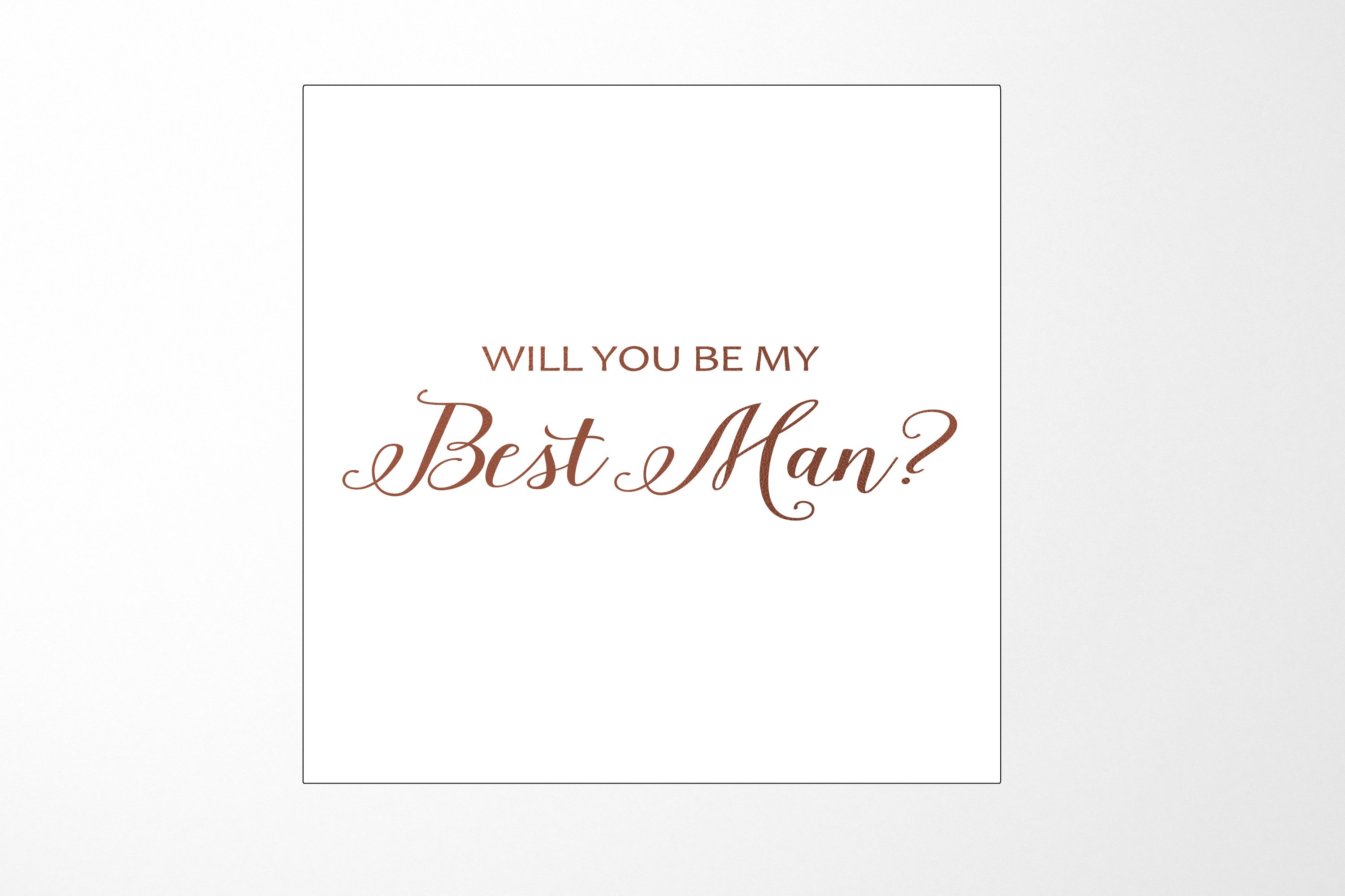 Elegant white proposal box with metallic writing on the lid, showcasing a sleek design without borders or ribbons.