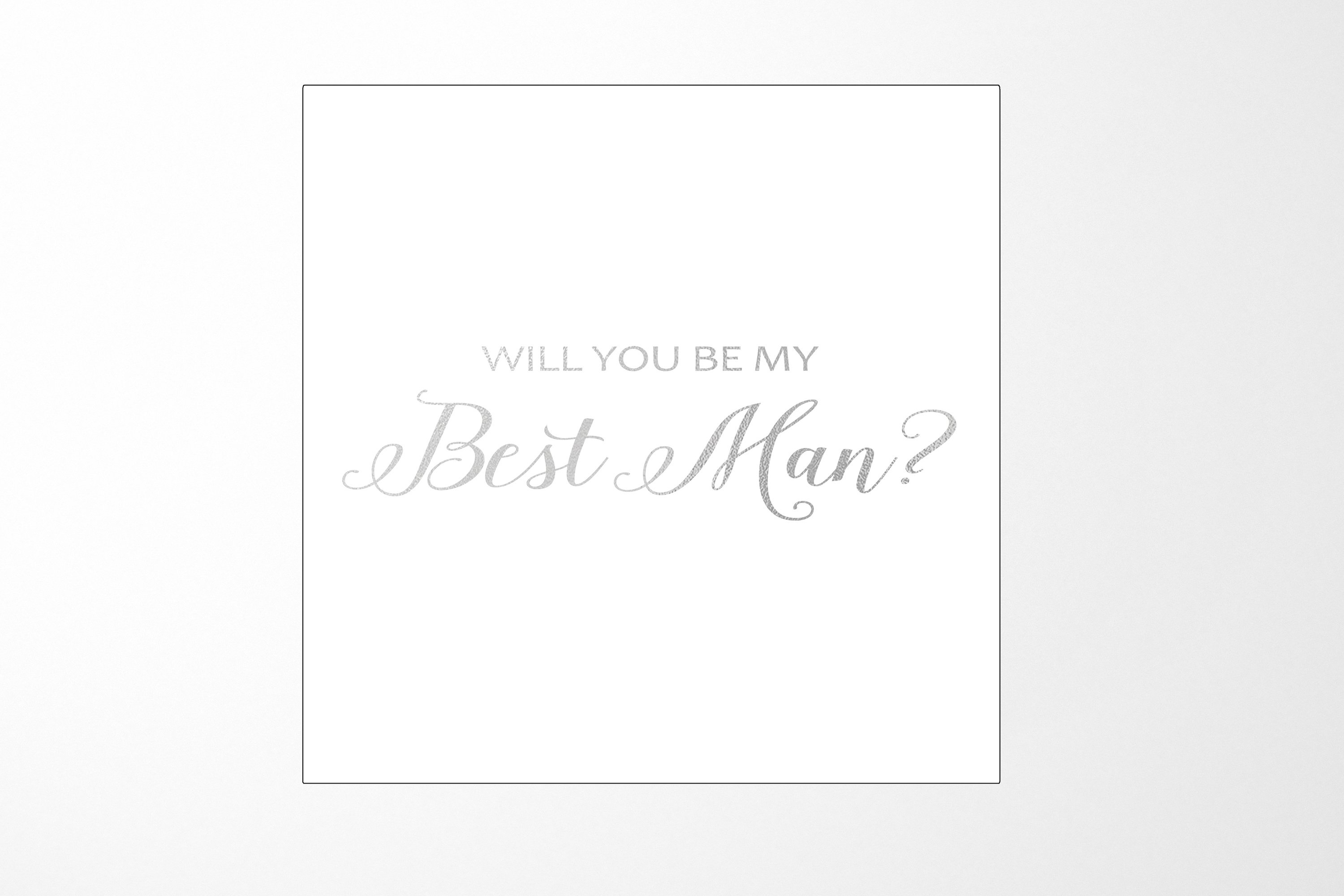 Elegant white proposal box with metallic writing on the lid, showcasing a sleek design without borders or ribbons.