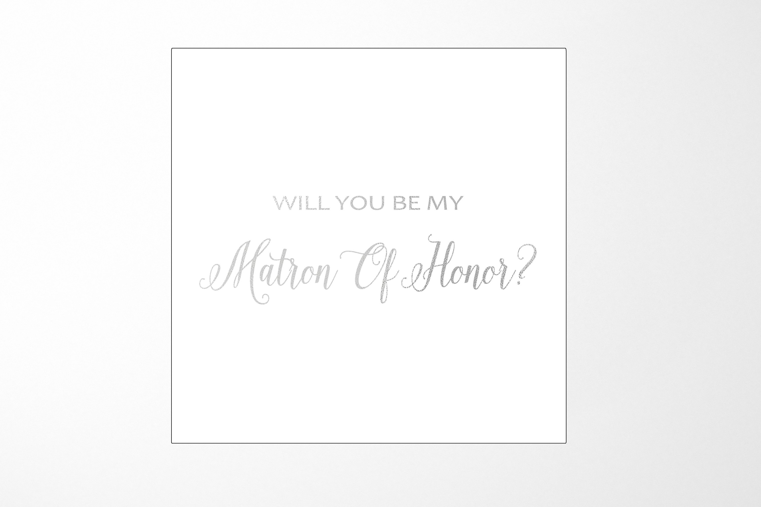 Elegant white proposal box with metallic writing, available in three sizes for gifting.