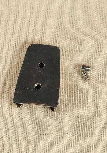 Antique silver buckle set featuring intricate Celtic knot design, perfect for leather belts.