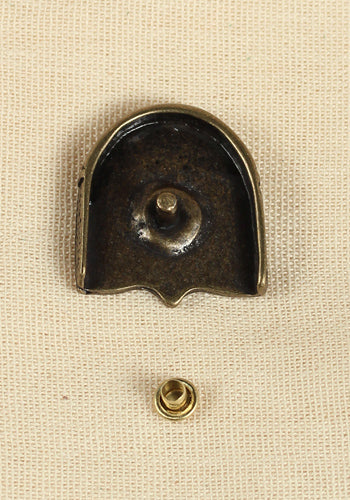 Antique Brass Buckle Set with intricate Celtic ornaments, designed for leather belts up to 2.5 cm wide.