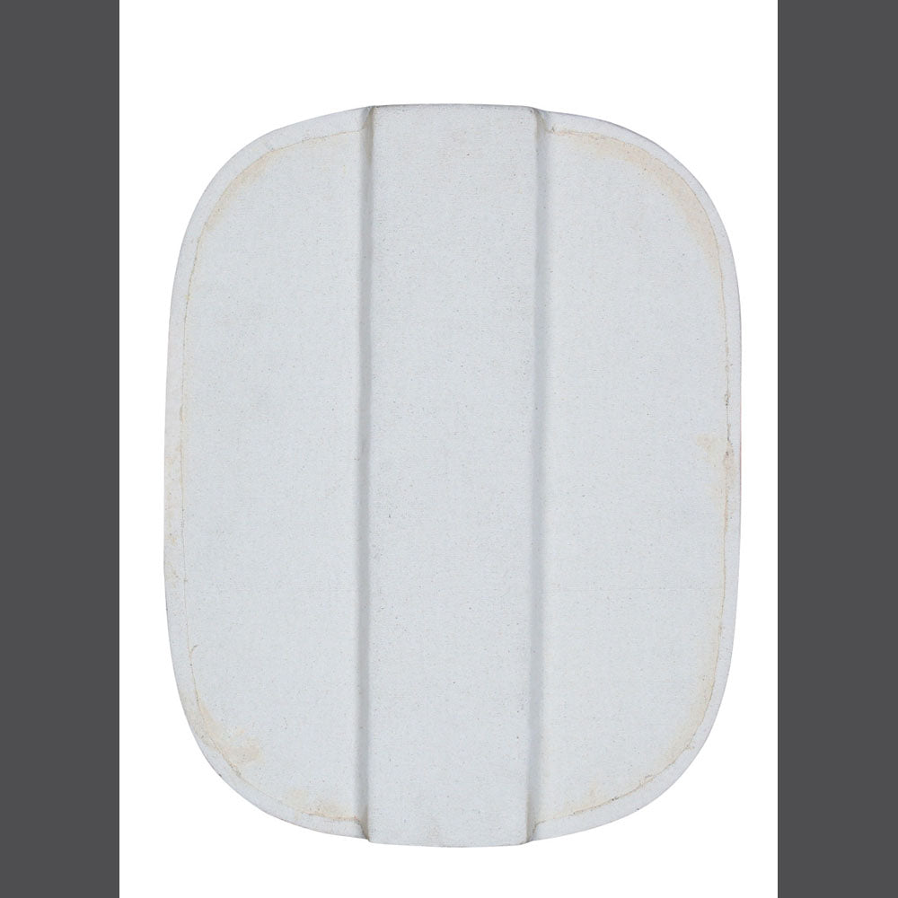 DIY Shield Pavese 55 cm in white fabric, customizable with handles and paint.