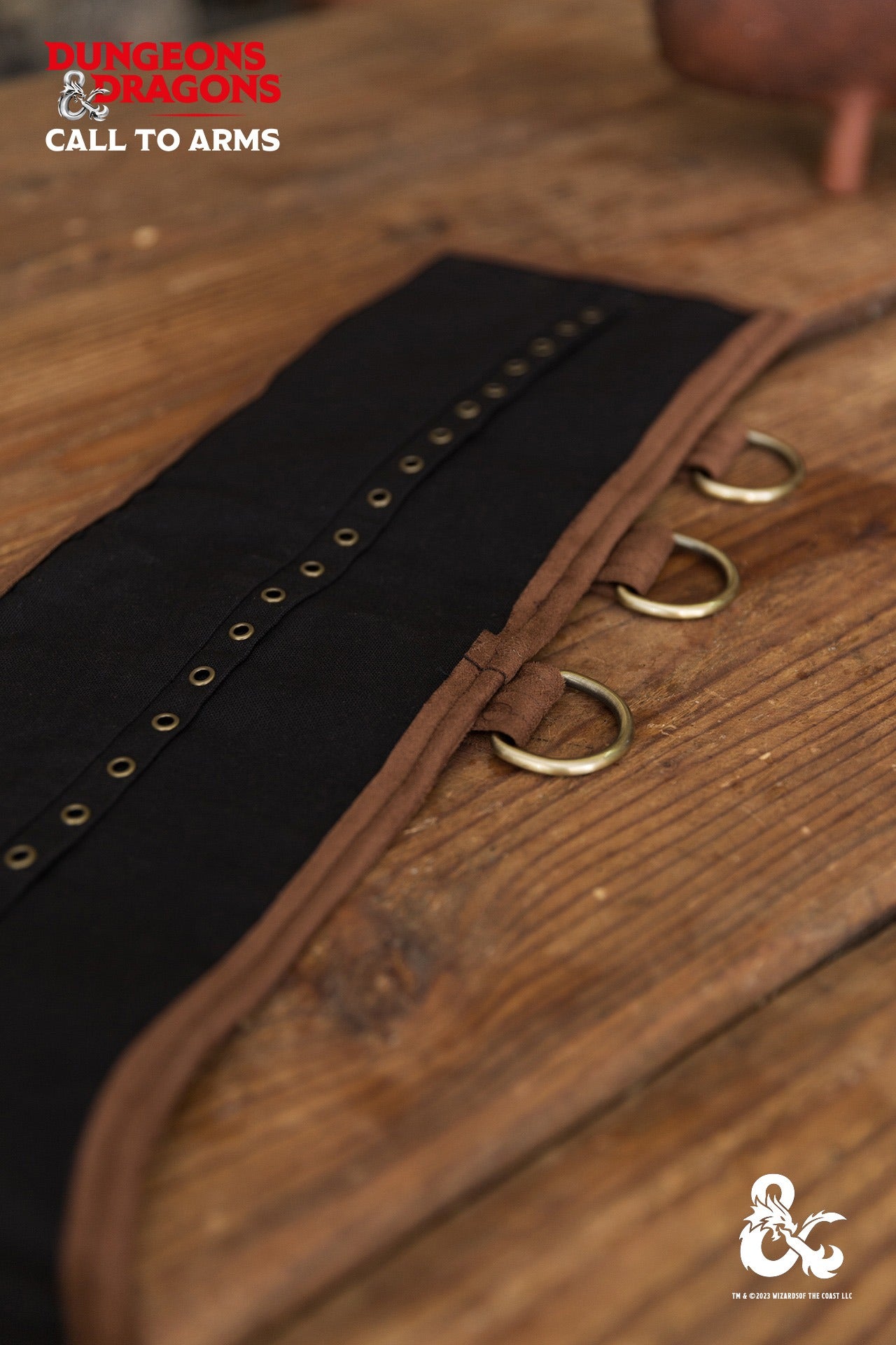 Dungeons & Dragons Barbarian Belt featuring faux suede exterior and D-ring straps for gear customization.