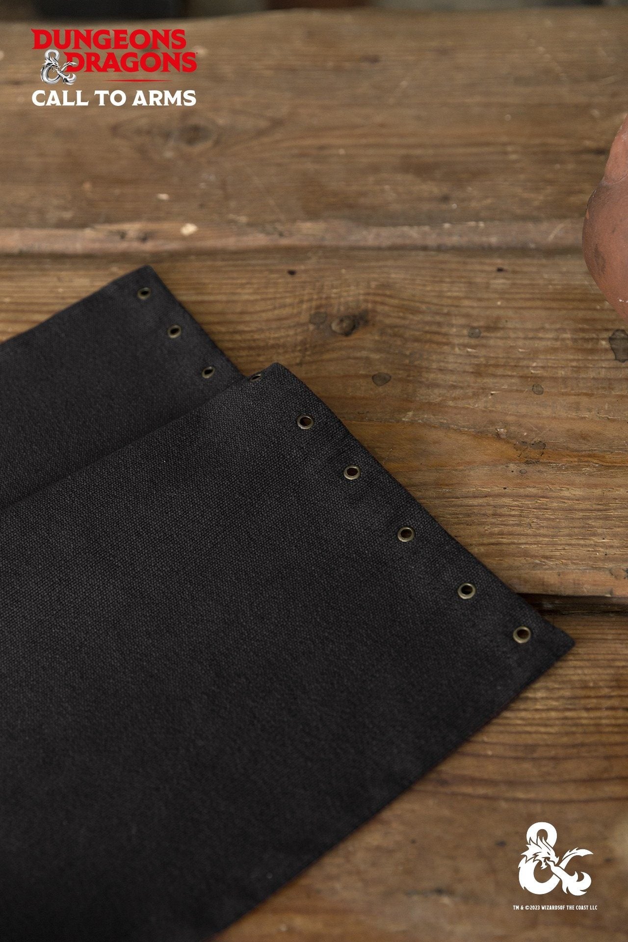 Black Dungeons & Dragons Barbarian Loincloth designed for adventurers, featuring a one-size-fits-all design for an authentic warrior look.