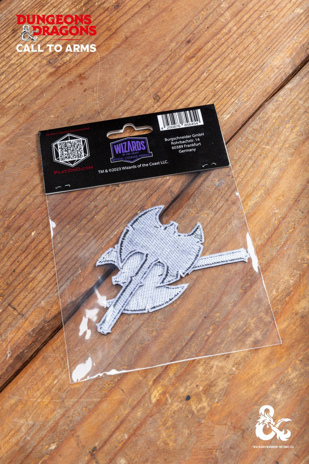 Dungeons & Dragons Barbarian Class Symbol Patch Set featuring vibrant designs and iron-on backing for easy application.