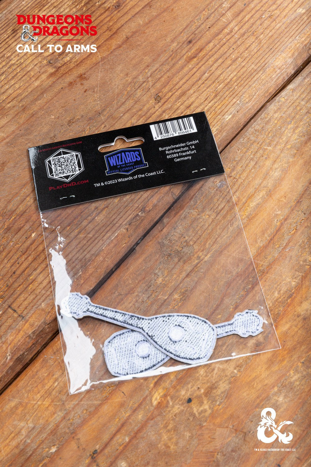 Dungeons & Dragons Bard Class Symbol Patch Set featuring vibrant bard symbols, ideal for personalizing clothing and accessories.