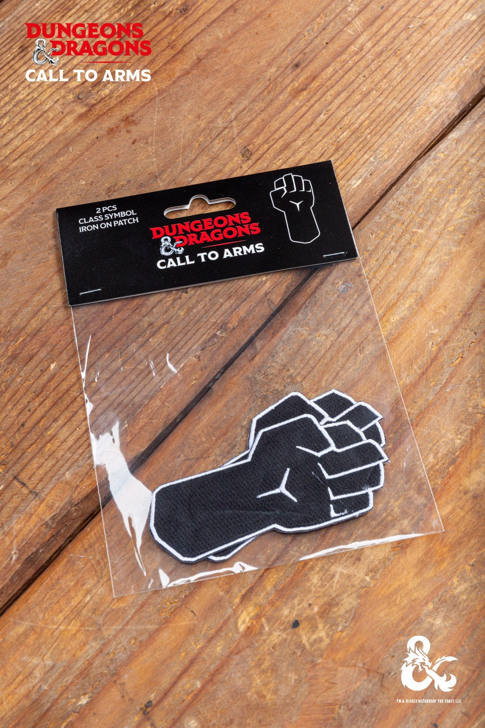 Dungeons & Dragons Monk Class Symbol Patch Set featuring intricate designs and vibrant colors, perfect for personalizing garments and bags.