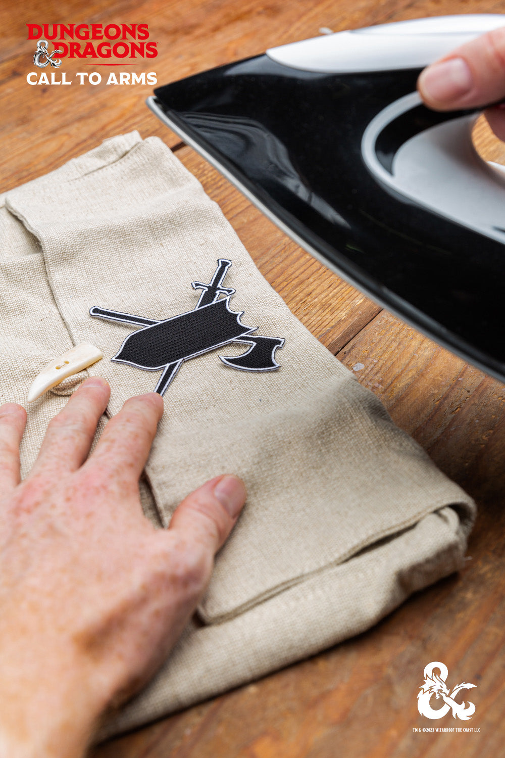 Dungeons & Dragons Ranger Class Symbol Patch Set featuring high-quality iron-on patches for personalizing garments and bags.