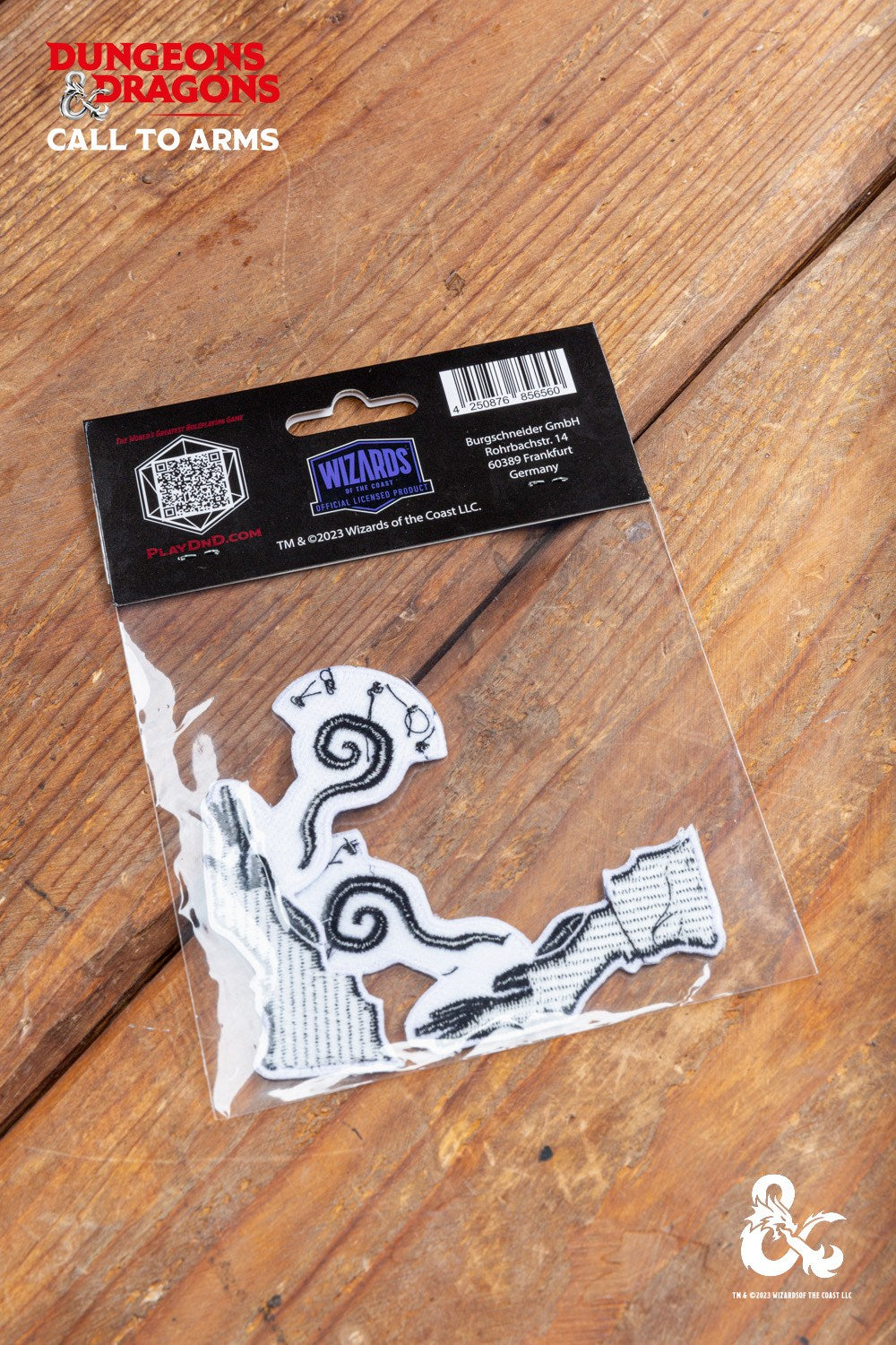 Dungeons & Dragons Wizard Class Symbol Patch Set featuring vibrant colors and intricate designs, perfect for personalizing garments and bags.