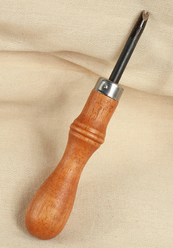 Edge Smoothener Size 2 for leatherworking, designed to smooth and round edges of leather straps.