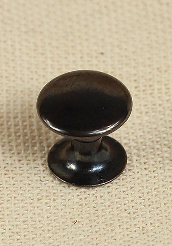 Hollow rivet Ø9,0 x 7,8 mm made of iron in anthracite color, ideal for leather crafting.