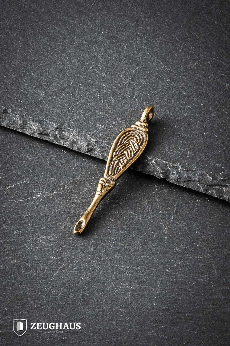 Viking Ear Cleaner made of brass, 7cm long, designed for effective ear cleaning.