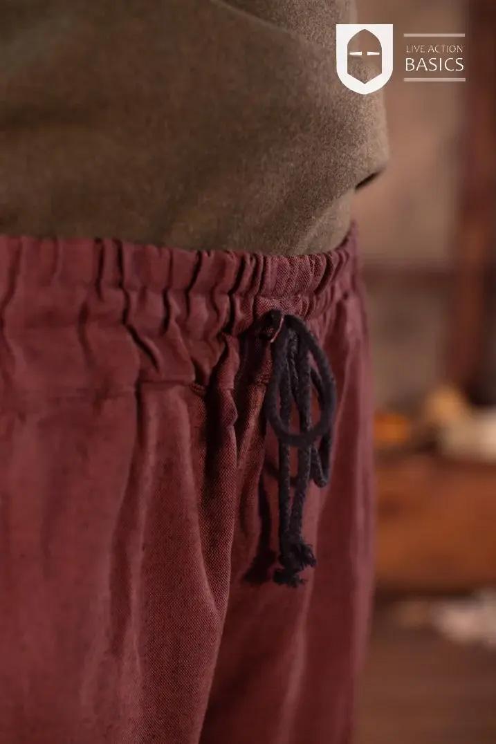 Brown Viking trousers showcasing a rugged design, perfect for outdoor adventures and themed events.
