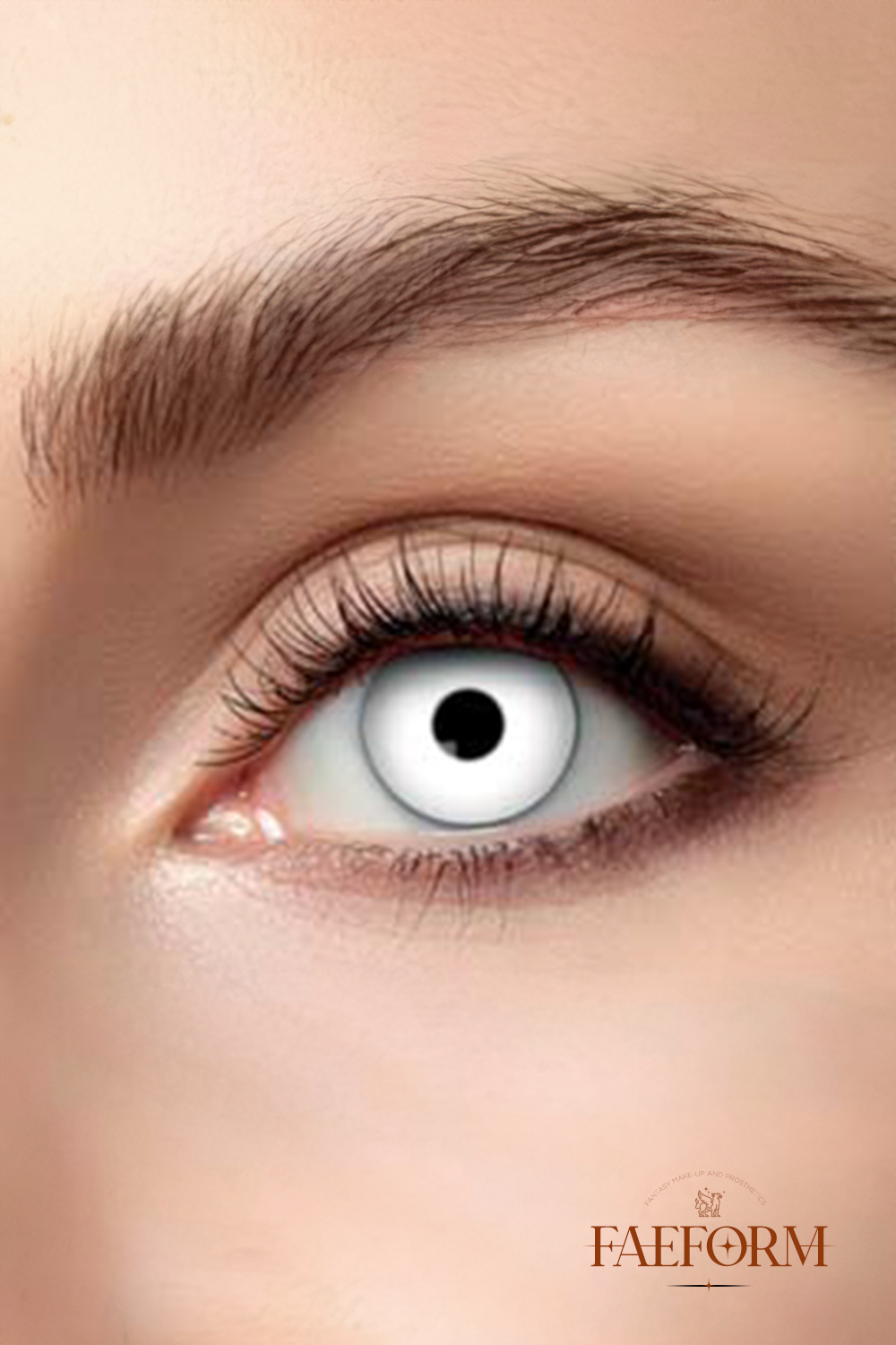 Weekly Contact Lenses Frostborn in liquid, showcasing their chilling effect and comfort design.