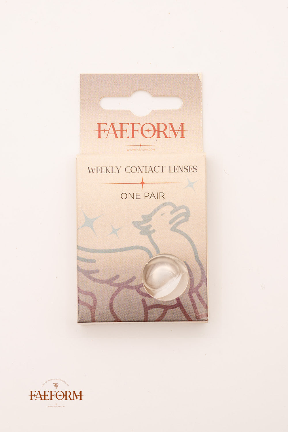 Weekly Contact Lenses Frostborn in liquid, showcasing their chilling effect and comfort design.