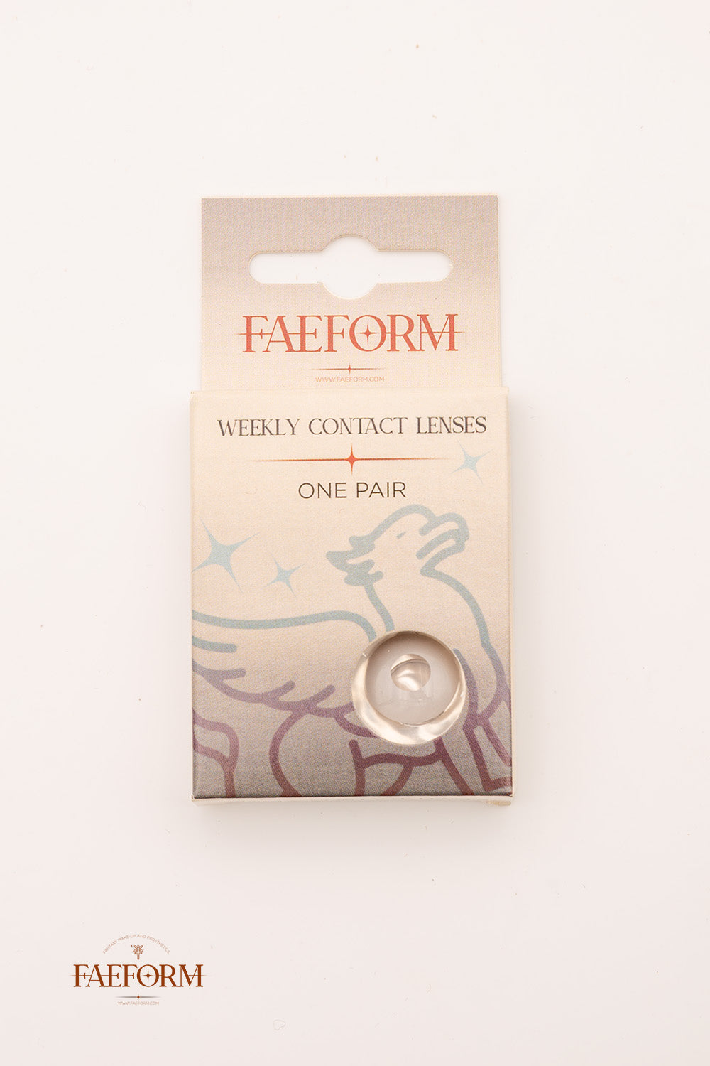 Weekly Contact Lenses Tempest in packaging, showcasing stormy gray color and included instruction manual.