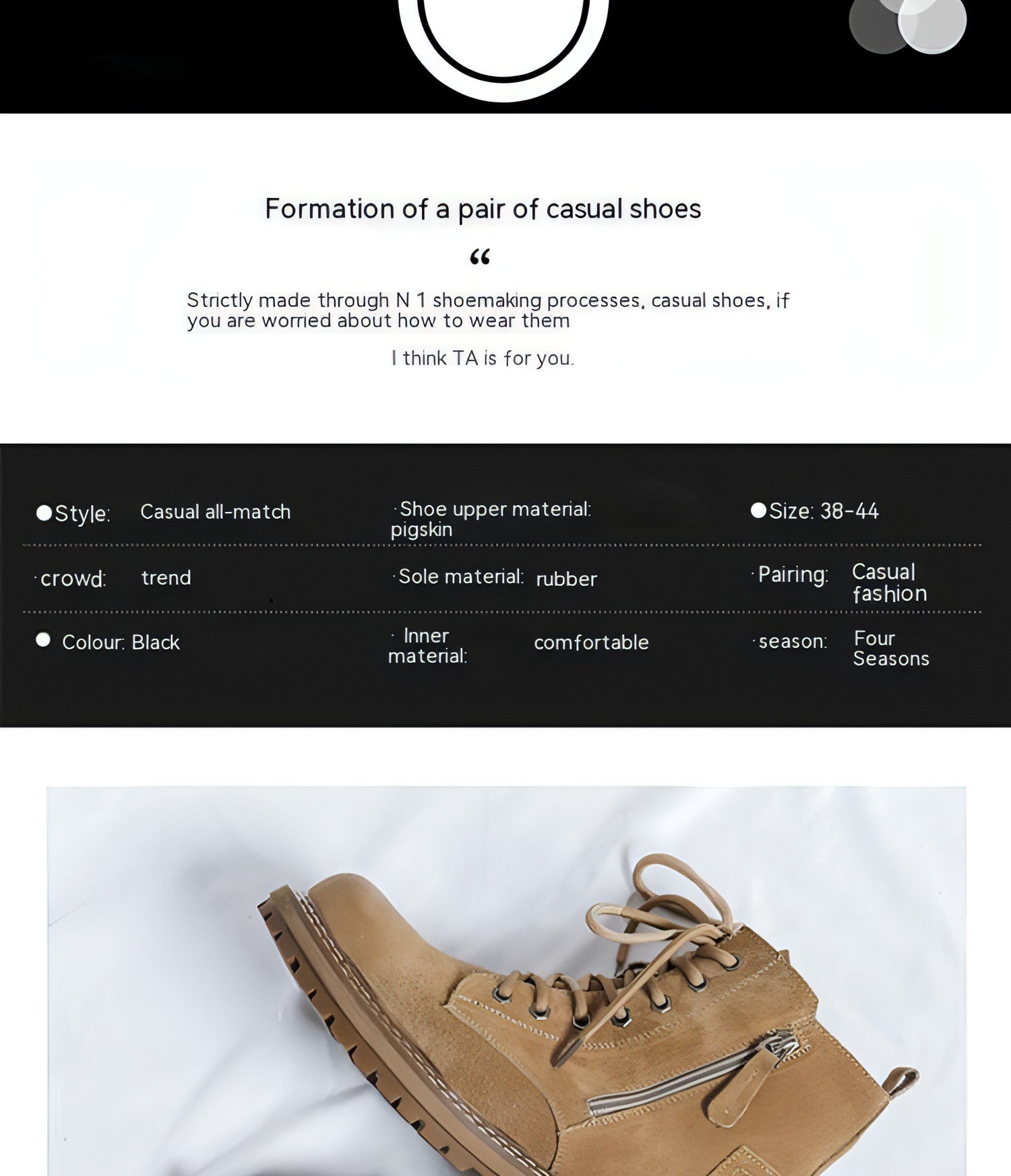 Stylish Side Zipper Seven-hole Ankle Boots featuring a unique lace-up design and side zipper closure, perfect for high street fashion.